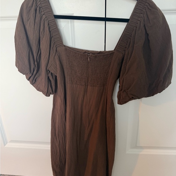 SNDYS x Revolve Tuscany Linen Puff Sleeve Dress - Picture 6 of 6